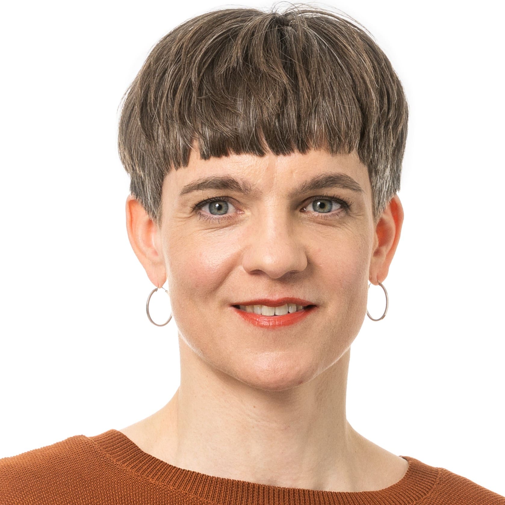 Sandra Röthlisberger im Portrait, lächelnd